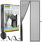 AUGO Magnetic Fly Screen Door - Self Sealing, Heavy Duty, Hands Free Mesh Net Partition Keeps Bugs Out - Pet and Kid Friendly - Patent Pending Keep