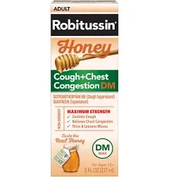 Robitussin Honey Cough + Chest Congestion DM Maximum Strength 4 fl oz