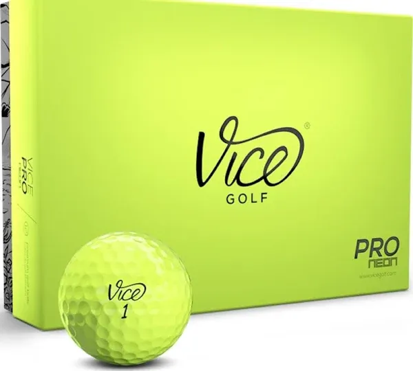 Vice Pro White Golf Balls One Dozen, 