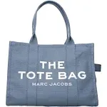 BLUE MARC JACOBS THE LARGE TOTE BAG IN BLUE CANVAS (M0016156_481)