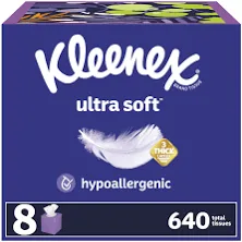 Kleenex Ultra Soft Facial Tissues