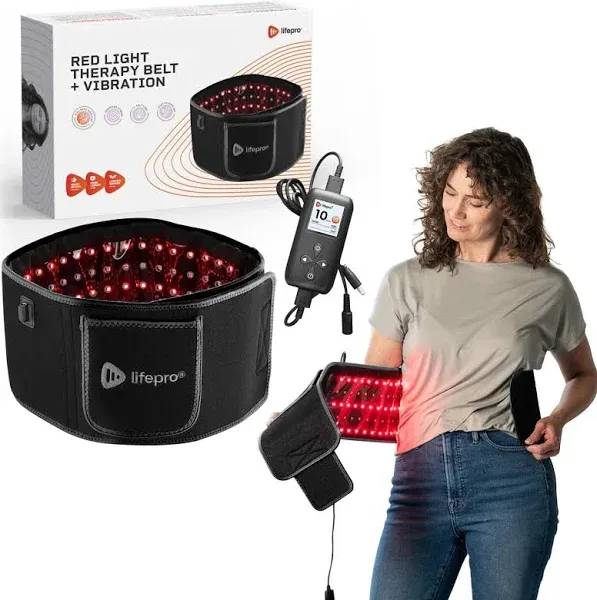 Lifepro Red Light Therapy Belt - Near Infrared Light Therapy & Red Light Therapy for Body, Relaxing Muscle, Inflammation, Improve Circulation -