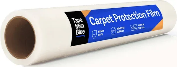 Carpet Protection Film 24&#034; x 200&#039; roll BlueManTape (#3804k)