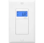 Enerlites 7-Day Digital In-Wall Programmable Timer Switch