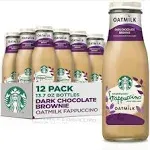 Starbucks Oatmilk Frappuccino Coffee Drink Dark Chocolate Brownie