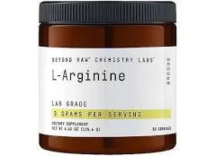 BEYOND RAW Chemistry Labs L-Arginine Powder | Fuels Exercise and Support