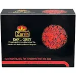 Zarrin - Premium Ceylon Earl Grey Black Leaf Tea, 100 Individually Foil-wrapped