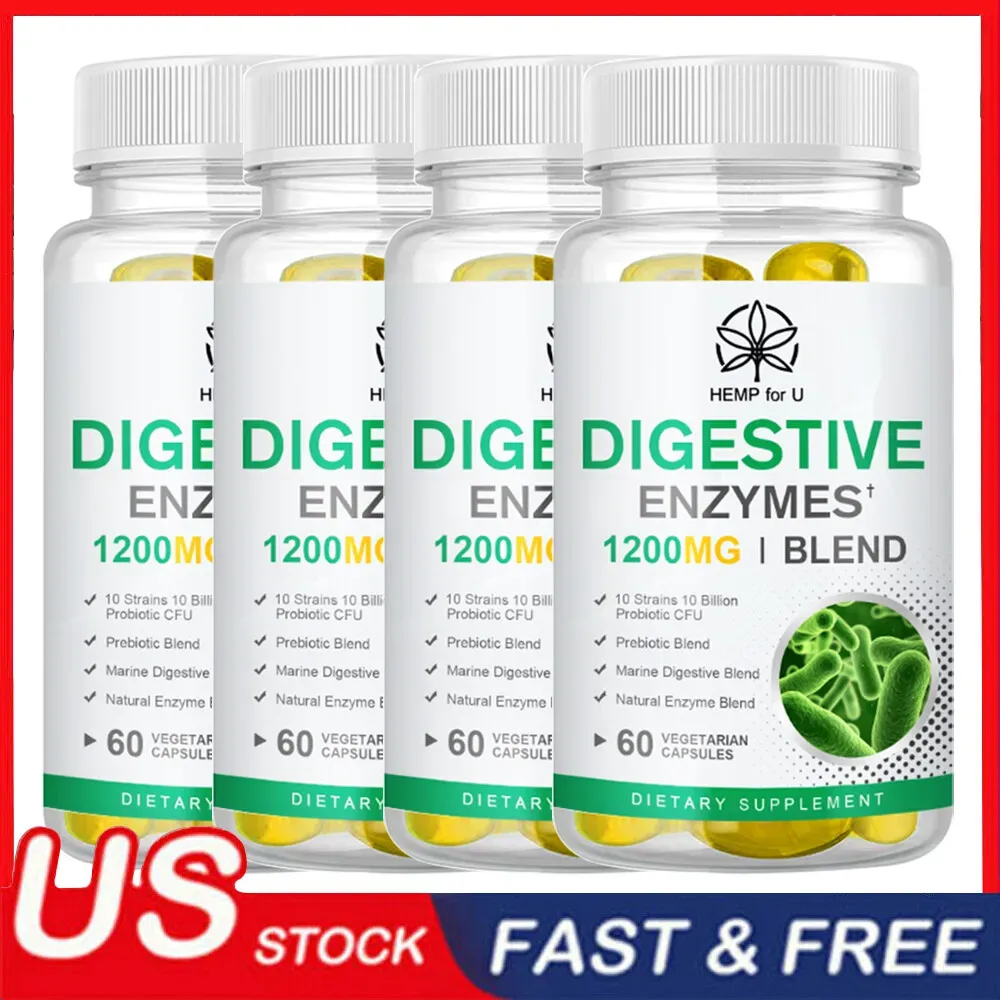 Digestive Enzymes Prebiotic & Probiotics Gas Better Digestion Lactose Absorption