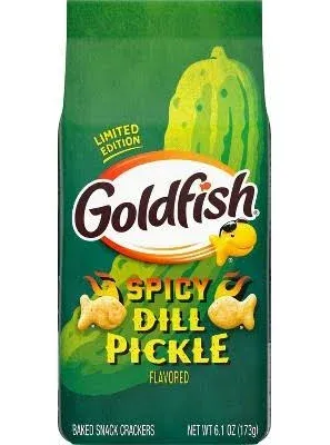 Goldfish Spicy Dill Pickle Flavored Crackers