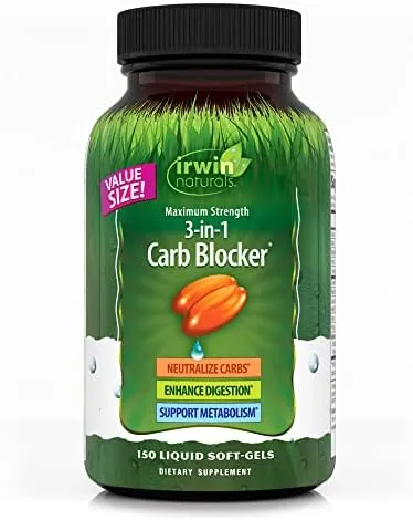 Irwin Naturals Maximum Strength 3-in-1 Carb Blocker