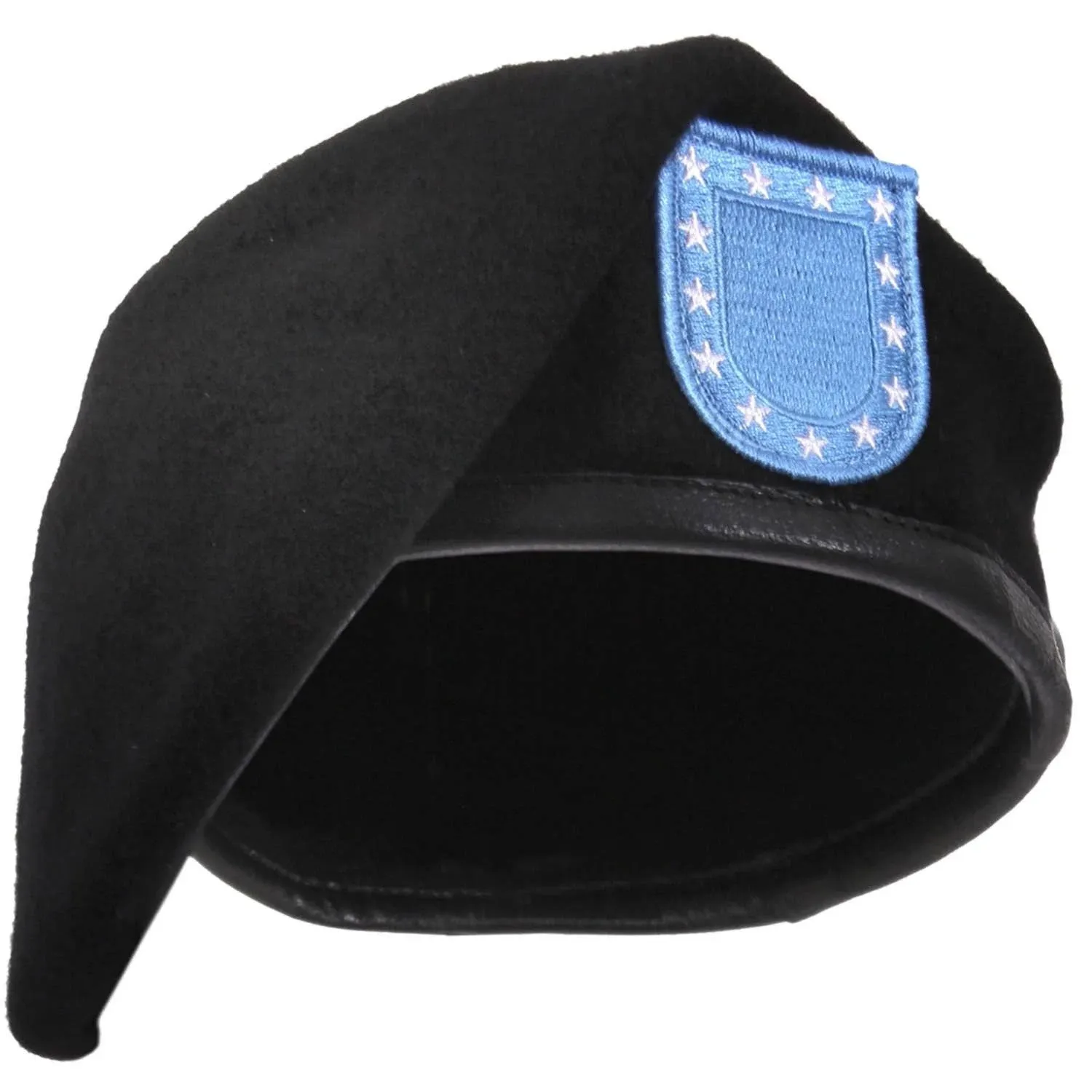 Rothco Inspection Ready Black Beret with Flash