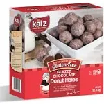 Katz Donut Holes, Gluten-Free, Glazed Chocolate - 6 oz