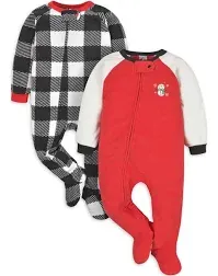 Gerber 2-Pack Baby Boys Bears Fleece Pajamas