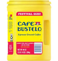 Café Bustelo Espresso Dark Roast Ground Coffee Brick, 10 Ounces