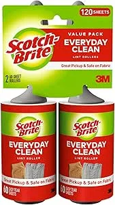 Scotch-Brite Lint Roller Twin Pack, 56 Count (Pack of 4)