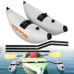 Kayak Outrigger Stabilizers, 2 PCS, PVC Inflatable Outrigger Float with Sidekick Arms Rod, Standing Float Stabilizer System Kit for Kayaks, Canoes, Fishing Boats