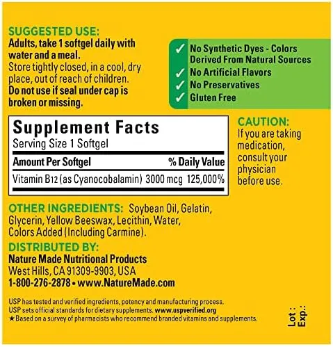 Nature Made Extra Strength Vitamin B12 3000 Mcg (4.3 oz)