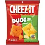 Cheez-It Duoz Crackers, Sharp Cheddar and Parmesan, 4.3 oz Bag, 6-Pack