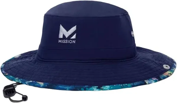 MISSION Cooling Bucket Hat, UPF 50, 3&#034; Wide Brim Sun Hat - Cools When Wet, UPF