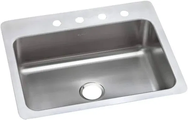 Elkay DSESR12722MR2 Dayton Single Bowl Dual Mount Stainless Steel Sink