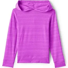 Kids Lands' End Long Sleeve UPF 50 Sun Hoodie Rash Guard