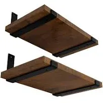 LEOPO 12 inch Shelf Bracket for DIY Floating Shelf, 1/5 inch Thick Heavy Duty Bracket, 4 Pack