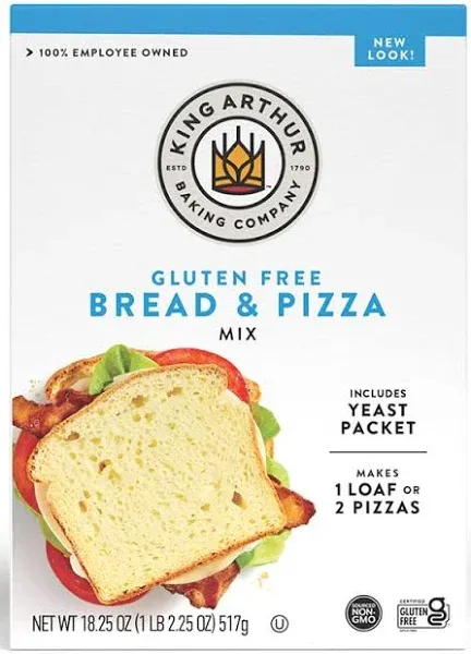 King Arthur Gluten Free Bread Mix - 18 oz box