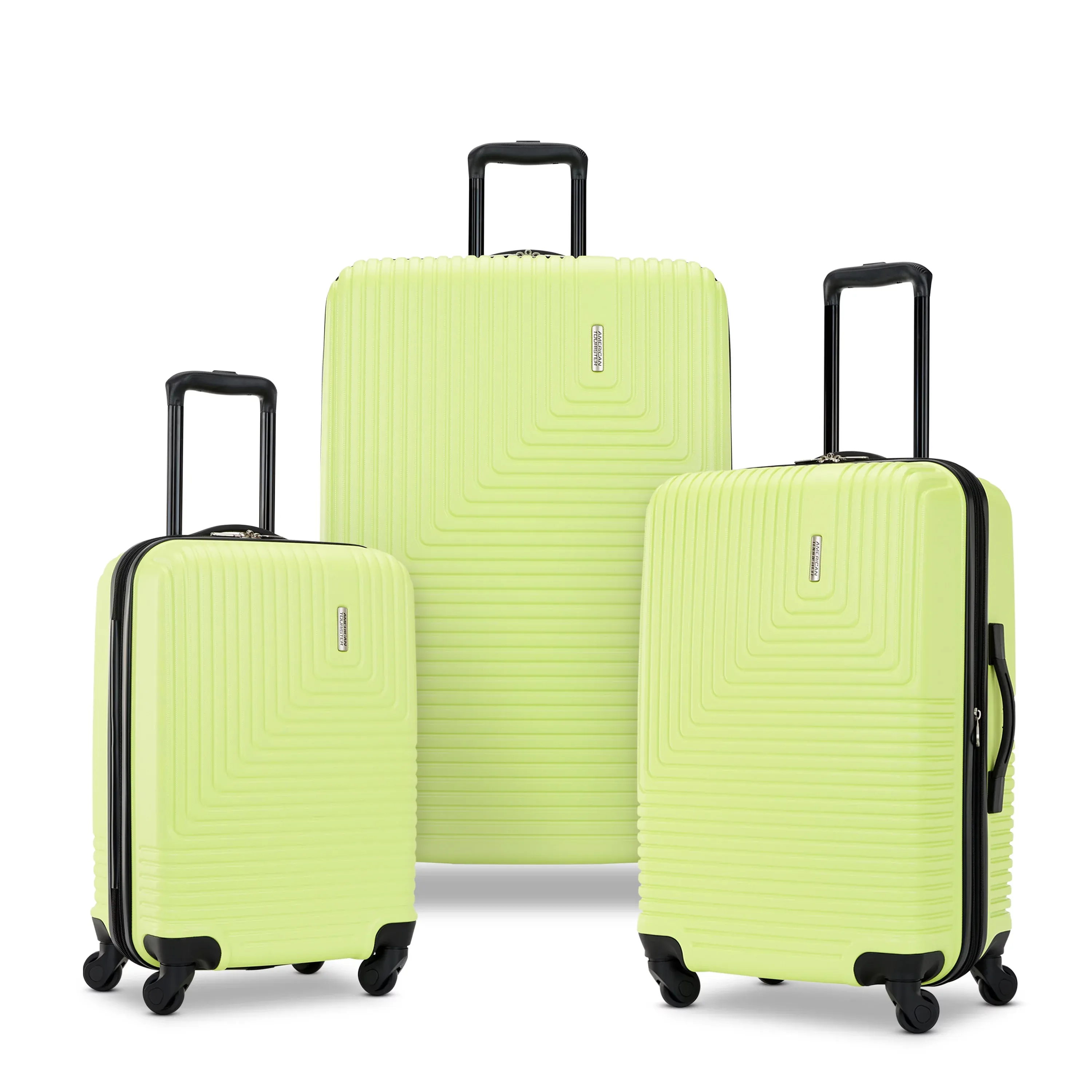 American Tourister Groove 3PC Set (SP20/24/28) Hardside Spinner Luggage-CELERY GREEN