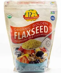 Premium Gold Organic Ground Flax Seed