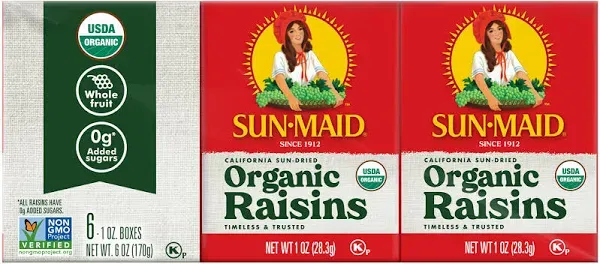 Sun-Maid Organic California Raisins