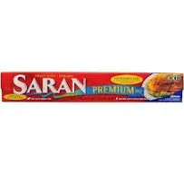 Saran Premium Plastic Wrap, Clear, 100'