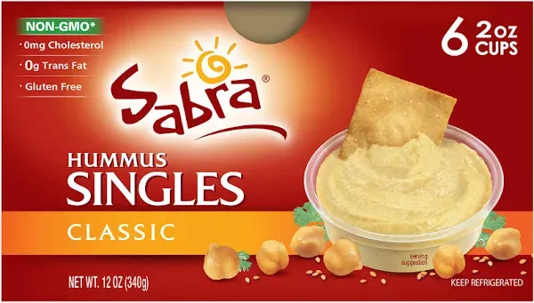 Sabra Classic Hummus Singles