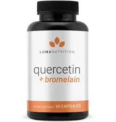 Luma Nutrition Quercetin 500mg - Quercetin with Bromelain - Powerful Quercetin