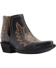 Ariat Women's Dixon 6" Low Heel Bohemian Black Western X Toe Boot