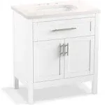 Hadron 30" Bathroom Vanity Cabinet with Sink and Quartz Top