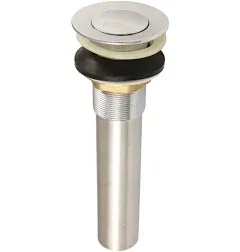 Kingston Brass Complement Push-Up Bathroom Sink Drain with Overflow