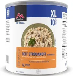 Mountain House Beef Stroganoff with Noodles | Freeze Dried Survival & Emergency Food | #10 Can & Chili Mac with Beef | Freeze Dried Survival & Emergency Food | #10 Can