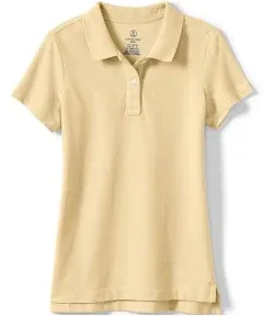 Lands' End Girls Short Sleeve Feminine Fit Mesh Polo Shirt