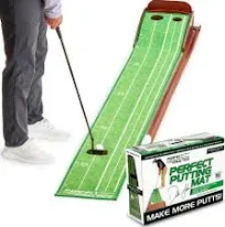 PRACTICE Putting Mat- Indoor and Outdoor Golf Putting Mat with Auto Ball Return