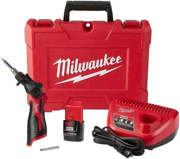 Milwaukee 2488-20 M12 Soldering Iron - Red