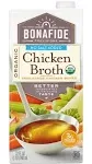 Bonafide Provisions Broth, Organic, Chicken, No Salt Added - 32 fl oz