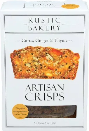 Rustic Bakery Artisan Crisps - Citrus, Ginger & Thyme