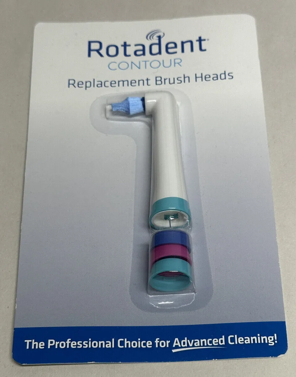 Rotadent Contour Long Tip Brush Head Replacement 9290L