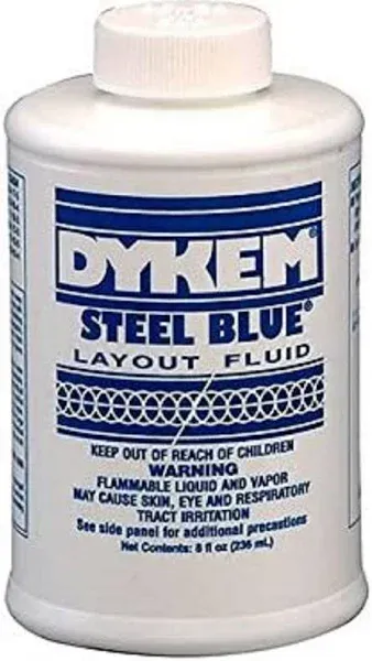 Dykem Steel Blue Layout Fluid