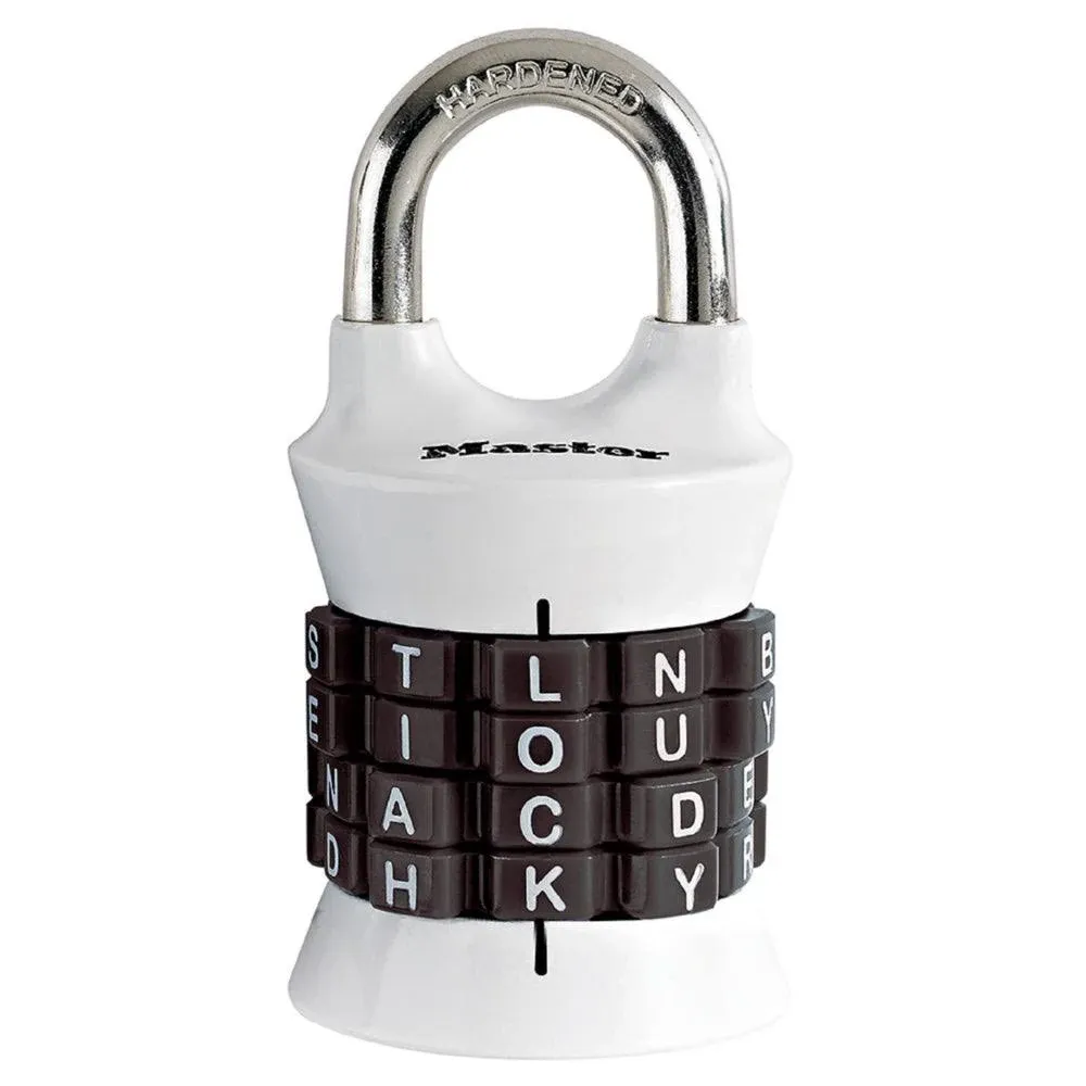 Master Lock 1535DWD Wide Word Combination Padlock