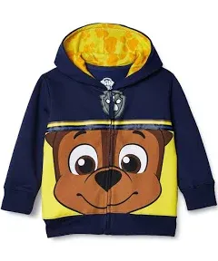 Nickelodeon Boys' Paw Patrol Character Big Face Zip-up Hoodies