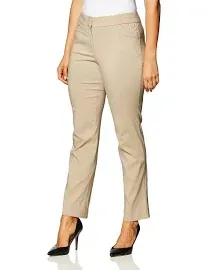 Briggs New York Women&#039;s Split Waist Pant Size 18 Smoked Pearl Gray