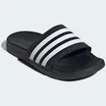 Adidas Adilette Comfort Kids' Slides - Black/White