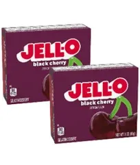 Jell O Gelatin Dessert, Black Cherry - 3 oz