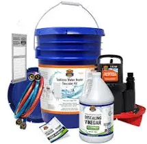 Tankless Water Heater Flush Kit with Concentrated Vinegar, Dilutes to 4 Gallo...